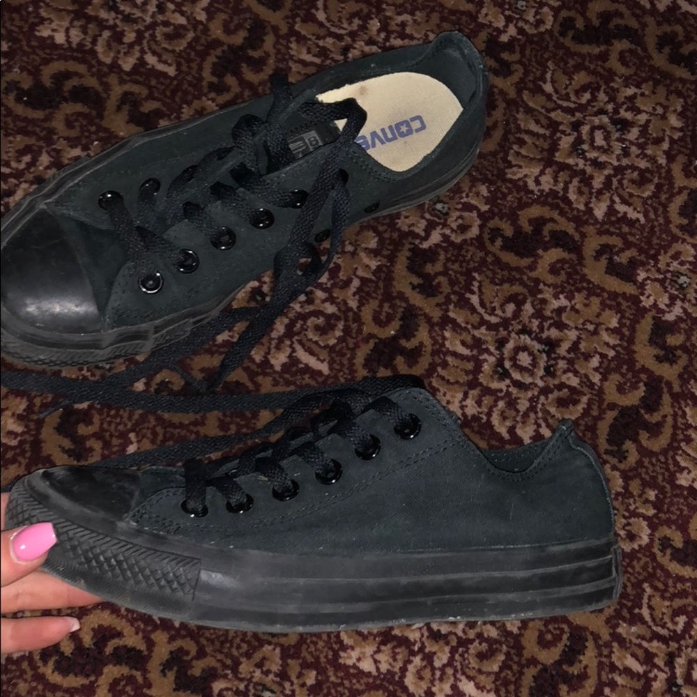 All Black converse